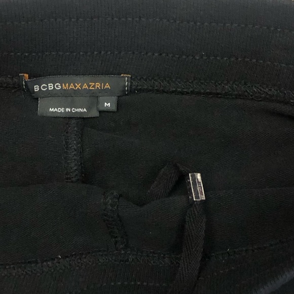 BCBG MAXAZRIA WOMEN SWEATPANTS WITH SPARKLY RHINESTONES AND LACED SIDES - Picture 7 of 8